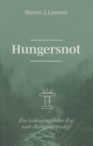 Hungert deine Gemeinde? Der Prophet Amos warnte vor einer Hungersnot, die über das Land kommen werde-einer Hungersnot in Bezug auf das Hören der Worte des Herrn (Am 8,11). Tatsächlich herrscht heute in vielen Gemeinden eine geistliche Hungersnot aufgrund des Mangels an treuen Predigern. Die Folge: Viele Gemeindeglieder sind unterernährt. Wir brauchen wieder Männer, die so predigen, wie es die Propheten und Apostel getan haben. Männer, die das Wort Gottes verkünden-mit Mut und Überzeugung. In diesem Buch erklärt Steven J. Lawson, warum der biblische Weg des Predigens die Auslegungspredigt ist. Er fordert junge und erfahrene Prediger zu folgendem heraus:-Ein biblisches Verständnis der Berufung zum Predigen-Das gründliche, leidenschaftliche Studieren der Schrift-Das Predigen und Vorleben der biblischen Wahrheit Nur auf diesem Weg werden die Wahrheiten der Schrift treu verkündet, so dass die Zuhörer mit geistlicher Nahrung versorgt und durch Gottes Wort verändert werden.