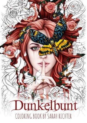 > Das Ausmalbuch "Dunkelbunt Coloring Book by Sarah Richter" beinhaltet 28 düstere und phantastische schwarz- weiß Illustrationen auf hochwertigem Papier in Größe A4. Die Zeichnungen sind einseitig auf extrastarkem Naturpapier gedruckt ( 250g/m²) um ein Durchdrücken des Stiftes oder ein Durchscheinen der Farben zu verhindern. Dadurch eignet sich das Ausmalbuch für nahezu alle Stifte sowie Wasserund Acrylfarben. Die Spiralbindung ermöglicht ein wölbungsfreies Aufklappen des Malbuches und einzelne Bilder können bei Bedarf aus dem Buch herausgetrennt werden. Viel Spaß beim Kolorieren, Kreativ werden und Entspannen!