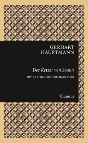 Mit der erstmals 1918 in der Neuen Rundschau veröffentlichten Novelle Der Ketzer von Soana feierte Gerhart Hauptmann einen der größten Erfolge als Erzähler. Hauptmann schildert hier die leidenschaftliche Liebe des jungen Priesters Francesco zu der fünfzehnjähigen Ziegenhirtin Agata. Im letzten Kriegsjahr war das Publikum für solch einen Stoff empfänglich, es war von der Sehnsucht nach Frieden erfüllt und der militärischen Thematik überdrüssig. So kam die Novelle, die eine Glückserfüllung vergegenwärtigte, gerade recht. Selten fielen die Rezensionen für ein Hauptmann-Werk so unterschiedlich aus. Während evangelische Kirchenkreise die Novelle zum Anlass nahmen, eine heftige Attacke gegen Autor und Verlag zu führen, zeigten sich Vertreter der literarischen Moderne begeistert und sahen darin eine „tiefe, heilende Erquickung“ (Walther Rathenau). Dem dritten Band der Erkneraner Ausgabe sind die Radierungen von Hans Meid beigegeben, mit denen die Ausgabe von 1926 bei S. Fischer illustriert war.