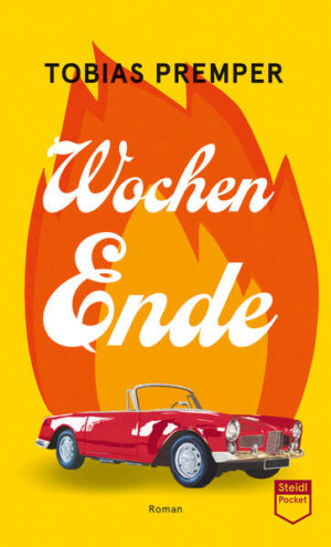 Die Berliner Eheleute Romy und Daddy fahren übers Wochenende aufs Land. Dort erwartet sie ein Testament, das Millionen wert ist. Daddy hat es darauf abgesehen, erst Romys Eltern und dann auch sie zu ermorden, um allein an ihr Erbe zu gelangen. Unterwegs jedoch geraten sie in die Hölle auf Erden: endlose Autostaus, Unfälle, unzurechnungsfähige Wegelagerer, skrupellose Entführer, Kannibalen und Napoleon. Ihr Leben wird zum Alptraum. Aber war es das nicht bereits? Wochen Ende ist eine Geschichte, die sich liest, als wäre sie mitten im Satz angefangen worden zu schreiben, aber in beide Richtungen. Eine grausame, unbarmherzige Geschichte vielleicht, aber im Resultat gnädiger und mitfühlender als Jean-Luc Godards Film Week End, von dem dieses Buch eine Art literarischer Remix ist. Der Film ist der Ausgangspunkt des Romans, der Mittelpunkt vielleicht auch, aber sicher nicht der Endpunkt.