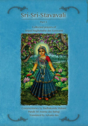 Es handelt sich bei diesem Buch um die gesammelten Gebete des großen Vaishnava-Heiligen Sripad Raghunatha Das Goswami. Sie wurden Mitte des 16. Jahrhunderts niedergeschrieben und erfahren noch heute ihre Gültigkeit. Kommentiert wurden diese Gebete vom momentanen Mahanta des heiligen Ortes Sri Radhakunda, Srila Ananta das Babaji. Die Publikation ist in Englisch.
