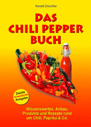 Das umfassende deutsche Handbuch zum Thema Chilis und scharfes Essen, jetzt in zweiter, stark erweiterter Neuausgabe (320 Seiten, ca. 400 farbige Abbildungen). Geschichte der Chilis, Sortenbeschreibungen, Anbau in Garten und auf Terasse/Balkon, Konservierung, raffinierte Rezepte, Küchentipps, Wellness,medizinischer Einsatz, Kunst und Kurioses, Reiseziele zum Thema Chilis, Literaturtipps und vieles mehr.