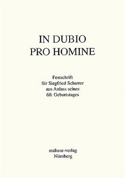 Prof. Siegfried Scharrer feierte 2002 seinen 60.Geburtstag. Er ist Dozent an der Evangelischen Fachhochschule Nürnberg für Philosophie, Sozialwissenschaftliche Methoden und Arbeitsweisen und Theologie. Die Beiträge der Festschrift begleiten eine Passage seines Lebens. Die Themen sind zum Teil so aktuell wie noch nie z.B. ...kirchliche Bildungsarbeit zum "Dialog mit der Natur", Irakkrieg, Internationaler Glaubensdialog oder Medizinethik. Vom Bericht eines Arztes in einem Slum über Exegese und Predigt bis hin zur Notwendigkeit ethischer Reflexion in der Sozialen Arbeit reicht der Spannungsbogen dieser Sammlung interessanter Beiträge. Die Autoren sind Weggefährten, Kolleginnen und Kollegen aus Universität und Hochschule Weigel, Hans Peter Hecht, Ingrid Hecht, Oliver Stabenow, Frank-Burkhard Meyberg, Friederike Scharrer, Karin R. Hübner, Olaf Kahnt, Uwe Glatz.