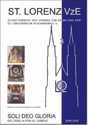 Die St.-Lorenz-Kirche in Nürnberg verfügt über das Privileg von drei funtionsfähigen Orgeln, die Hauptorgel, die Strphanusorgel und die Laurentiusorgel. In diesem Buch wird eine Einführung in die Bedeutung der Orgeln gegeben, sowie ihr Aufbau erklärt, incl. Fotodokumentation über den Bau der Stephanusorgel 2002. Ein kleines Fachwortlexikon zu Orgelbau und -funktion ist angehängt. Ebenso gehören dazu die Dispositionsverzeichnisse aller drei Orgeln. Umfang / Format: 115 S, Din A4 mit vielen s/w und farbigen Fotos