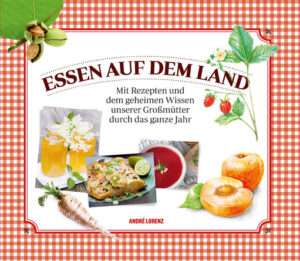 Unsere Großmütter waren schon immer die besten Hüterinnen der Schätze, die die Natur das ganze Jahr über für uns bereithält, und „Essen auf dem Land“ ist das liebevoll gestaltete Buch, in dem sie ihre Geheimnisse mit uns teilen. Entdecken Sie Woche für Woche, welches Obst und Gemüse gerade Saison hat, wie Sie es anbauen, ernten, zubereiten und konservieren. Erfahren Sie in vielen Geschichten und Anekdoten alles über die Ursprünge und Herkunft unserer Lebensmittel. Lernen Sie über 120 traditionelle Rezepte kennen und wie die Natur für unsere Gesundheit sorgt. „Essen auf dem Land“ ist mehr als ein Buch! Es ist Entdeckungsreise, Schatzkiste und ein nützlich-nostalgischer Wegweiser zum Wissen unserer Großmütter! Genießen Sie es!Mit über 120 Rezepten, 18 Etiketten für Ihre selbst gemachte Marmelade und 1 Saisonkalender zum Aufhängen!