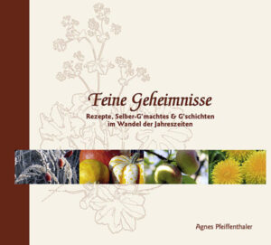 Das kleine und sprichwörtlich feine Buch ist ein Jahreszeiten-Buch. Mit gesammelten handverlesenen Lieblingsrezepten, mit Gedichten und Geschichten soll es sinnliche Freuden beim Lesen und Nachkochen bereiten. Neben viel Wissenswertem über die jahreszeitlichen Begebenheiten und Traditionen, bietet es auch wertvolle Informationen über Heilkraft und Wirkung einheimischer Kräuter. Geschichten und ganz persönliche Erlebnisse regen zum Lachen, Weinen, in jedem Fall zum Nachdenken an und runden diesen besonderen Jahreszyklus ab. Untermalt wird dieses Vergnügen mit wunderschönen Farbfotos und liebevollen Illustrationen. Diese feine Mischung aus sinnlicher Unterhaltung und Neuem wie Altem Wissen, macht das Buch zu einem zeitlosem Gewinn für jedes Bücherregal. Gerade zum Fest der Liebe ein schönes und ganz persönliches Geschenk.