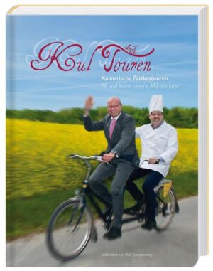 Das Buch ist ein Reiseführer für das Münsterland. Exklusiv ausgearbeitete Fahrradtouren führen zu ausgesuchten Restaurants, die ihr Spezialmenü vorstellen. Das Rezept kann dem Buch entnommen werden.