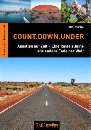 Bitte aussteigen! Down Under – acht Wochen Out and Back. Viele träumen davon. Elke Tesche hat es getan. Sie zeigte dem Alltag für acht Wochen die rote Karte, um zu sehen, was das Leben sonst noch für sie bereit hält. Via Stopover in Hong Kong ließ sie sich mit offenen Sinnen durch den Ostteil Australiens treiben. Alleine, aber nicht einsam. Ohne eigenes Auto, aber dennoch mobil.Packend, humorvoll und unterhaltsam erzählt sie von ihren Erlebnissen, Begegnungen und Einsichten. Sie gewährt Einblicke in die Mentalität der Australier, deren Freundlichkeit, Gelassenheit und Optimismus sie nachhaltig beeindruckt haben. Kurzweilige, auf den Punkt gebrachte Infos über das Land runden ihren Reisebericht ab. Voller Begeisterung nimmt sie ihre Leser mit auf die Reise durch quirlige Metropolen, beschauliche Kleinstädte, trockene Halbwüsten, feuchtheiße Tropen und faszinierende Nationalparks. Dieses Buch verführt dazu, sich selbst auf den Weg zu machen. Worauf warten Sie noch?