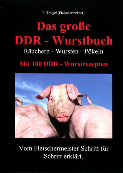 Dieses Buch beinhaltet neben 100 Wurst- und Schinkenrezepten auch 242 erklärende Farbfotos. Deftig und knackig, einfach lecker. Wurst-Spezialitäten selbst gemacht. Bratwurst, Leberwurst, Wiener, Sülze, Schinken, Salami und viele Rezepte mehr. All das finden sie in diesem Buch. Alle Rezepte sind einfach und nachvollziehbar erklärt. Machen sie sich Ihre eigene leckere Wurst. Wurst selber machen - Schinken selber machen, ist in Zukunft kein Problem mehr für sie. Dieses Buch ist für Jeden bestimmt, der sich für das Thema Wursten interessiert.Schritt für Schritt erklärt die Fleischermeisterin Peggy Triegel die Herstellung der verschiedenen Wurst- und Schinkenarten und verrät dabei ihre ganz eigenen Kniffe und Tricks.Dabei geht sie detailliert auf die Auswahl des Materials und der Gewürze ein, erklärt die Abfüllung in Därme, Gläser und Dosen und erläutert ausführlich den Pökel- und Räuchervorgang. Da sie sich aufgrund ihrer familiären Wurzeln speziell dem Thema „Hausschlachtung“ verschrieben hat, wurden in diesem Buch nur altbewährte und überlieferte Rezepte ohne die Zugabe von Gewürzmischungen verwendet. Und welche Rezepte eignen sich dafür wohl besser als die aus der ehemaligen DDR?