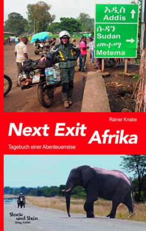 Einem lange gehegten Traum folgt die Wohnungskündigung. Noch im heimischen Wohnzimmer werden mitten im Winter die beiden Motorräder startklar gemacht für die Reise ihres Lebens. Und dann: Afrika. Gnadenlose Stürze und viele Schutzengel, permanenter Kühlwasserverlust und unerwartete Pannenhilfe in Marokko, staubige Pisten in Mali und endlose Weiten der namibischen Wüste, unwahrscheinliche Armut im schroffen, äthiopischen Bergland und ein freundliches Lächeln über einer Schale Tee: Zu zweit erleben Rainer und Birgit unerwartete Geschichten auf ihrer zwölf Monate währenden, abenteuerlichen Tour durch Afrika. Unterhaltsam und informativ schildert der Autor die überwältigende Vielfalt an afrikanischen Gegensätzen, die er dem Leser auf seine ganz persönliche Weise zu vermitteln mag. Tipps und Informationen runden die spannende Geschichte ab.