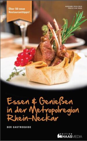 Der Gastroguide ist das Nachschlagewerk für kulinarische Genüsse in Mannheim, Heidelberg und Ludwigshafen sowie an der Bergstraße, im Odenwald und in der Pfalz.