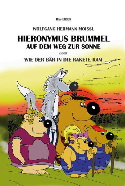 Hieronymus Brummel, der dicke, gemütliche Bär, macht sich mit seinem Freund dem Wolf und seinen beiden Bärenkindern auf, zu einer haarsträubenden Expedition ans Ende der Welt. Dabei geraten sie in phantastische Abenteuer, aus denen es oft kein Entrinnen zu geben scheint. Doch unsere Freunde retten sich immer wieder durch Mut und Phantasie. Sie müssen das Rätsel um die Sonne lösen. Geht sie jeden Morgen wieder auf? Oder kehrt sie eines Tages nicht mehr zurück? Wo ist sie, wenn es Nacht ist? Und wo befindet sich der Ort, an dem sie untergeht? An diesen Fragen hängt nicht nur das Schicksal unserer Entdecker, sondern auch die Zukunft eines zwergenhaften Volkes von Berggeistern, welches einst durch den Bann einer Hexe in einem verwunschenen Tal gefangen und dort für immer eingeschlossen wurde. Die abenteuerliche Reise unserer Helden führt um den halben Globus und zu guter Letzt sogar noch mit einer Rakete in den Weltraum. Auf dieser Reise werden die gleichermaßen drolligen, wie liebenswerten Figuren die Herzen der Leser im Sturm erobern