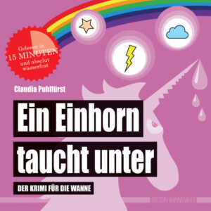 Bücher und Wasser? Passt ab sofort perfekt zusammen mit dem wasserfesten Wannenbuch für Erwachsene Glitter, Bonbon- Duft und Wölkchen? Einfach schrecklich! Stefan will dem rosa Liebes- Spuk ein Ende setzen. Doch er hat nicht mit Julia gerechnet ... Mordsmäßiger Krimispaß aus der Feder der Lady of Crime Claudia Puhlfürst. Garantiert ohne Zuckerguss, dafür bittersüß. Der Krimi für die Badewanne: wasserfest und hochspannend Das Badewannenbuch nur für Erwachsene lässt sich bequem in 15 Minuten in der Badewanne oder Dusche lesen. Absolut wasserfest und unterhaltsam so wie alle Badebücher der Edition Wannenbuch. Baden + Lesen = Wannenbuch! Das wasserfeste Buch: die originelle Geschenkidee. Was viele nur als Babybadebücher kennen, gibt es endlich auch für große Leser. Die wasserfesten Bücher sind ein witziges Geschenk für alle, die gern baden und lesen für Freundin, Freund, Schwester, Bruder, Mutter, Vater und die ganze Familie. In einem Satz: Ein ganz besonderes Geschenkbuch für alle Menschen mit Humor. Ausgezeichnet mit dem Nonbook- Publikumspreis der Frankfurter Buchmesse Technische Details: Badebuch, 8 Seiten, vierfarbiger Offset- Druck auf EVA- Folie (0,18 mm dick), 4 mm Schaumstoff zwischen den einzelnen hitzeverschweißten Seiten.