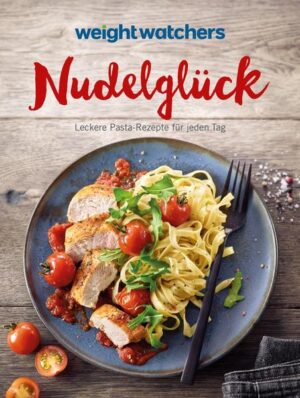 Weight Watchers Nudelglück - Pastagerichte für die leichte Küche Nudeln machen satt und glücklich. Nudeln sind vielseitig und international. Nudeln kochen geht schnell. Und das Beste: Nudeln passen hervorragend zur leichten Küche! Mit unserem Weight Watchers Kochbuch Nudelglück beweisen wir, was mit Pasta alles möglich ist: Schnelle Rezepte, klassischer Nudelauflauf, Nudeln mit Fleisch, Fisch oder Meeresfrüchten, mediterrane oder asiatische Pastagerichte, Rezepte für besondere Anlässe, Nudelsuppe, vegane und vegetarische Nudelvariationen - immer kalorienbewusst, ausgewogen und lecker! Kalorienarme Rezepte und Tipps für die Küche Weil Pasta nicht gleich Pasta ist, haben wir unser Weight Watchers Kochbuch Nudelglück um ein informatives Warenkunde-Kapitel ergänzt. Hier erfahren Sie, welche Zutaten Sie immer im Haus haben sollten, was die Unterschiede zwischen Makkaroni, Tagliatelle und Farfalle sind und was Sie beim Kochen von chinesischen Nudeln, Glasnudeln und Kritharaki beachten müssen. Auch wenn Sie Nudeln selbst machen wollen, stehen wir Ihnen mit Tipps & Tricks zur Seite! 90 Rezepte für kalorienbewusste Nudelgerichte auf 168 Seiten Weight Watchers Sattmacher Rezepte und schnelle Rezeptideen Mit Extra-Seiten zur Warenkunde und nützlichen Koch-Tipps Weight Watchers Nudelglück - so leicht kann Pasta sein!