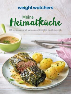 Weight Watchers Heimatküche - so gut schmeckt Deutschland! Essen wie damals bei Oma, aber bitte so, dass die Rezepte zu einer modernen, gesundheitsbewussten Ernährung passen: mit unserem Weight Watchers Kochbuch Meine Heimatküche gelingt Ihnen das problemlos! Kohlrouladen und Rinderbraten, Feldsalat und Rote Bete, Zwetschgenknödel und Bratäpfel: all das sind Gerichte, die Kindheitserinnerungen und Heimatgefühle wecken. Wir haben diese Klassiker der deutschen Küche neu zubereitet