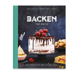 Von A wie Apfelkuchen bis Z wie Zimtschnecke Jetzt wird gebacken, was das Zeug hält! Wer Lust auf Kuchen, Torten, Muffins und Cookies hat, findet in Backen - Das Buch garantiert neue Anregungen und Rezeptideen: Backen für Anfänger und Profis: mehr als 100 Rezepte auf 200 Seiten Von der Schwarzwälder Kirschtorte bis zum Zucchini-Matcha-Kuchen: echte Klassiker und aktuelles Trendgebäck Ob Weihnachten, Familienfeier oder Geburtstag: Rezepte für wirklich jede Gelegenheit Einfache Schritt-für-Schritt-Anleitungen, Video-Links und zahlreiche Tipps & Tricks Hingucker in Ihrer Kochbuch-Sammlung: hochwertige Hardcover-Ausstattung mit Stoffrücken Damit auch garantiert jeder Hefeteig aufgeht und keine Biskuitrolle bricht, werden alle Rezepte in einfachen Schritt-für-Schritt-Anleitungen erklärt. Clevere Tipps und Tricks sorgen bei Anfängern für Erfolgserlebnisse und bei Profibäckern für Aha-Momente. Gleich zu Beginn vermittelt das Buch Wissenswertes über die wichtigsten Backzutaten: Welches Obst eignet sich für welchen Kuchen und wie lässt sich Zucker ganz einfach reduzieren? Danach wird das Backzubehör vom Nudelholz bis zur Kastenform genau unter die Lupe genommen. Dazu gibt’s ein Einmaleins der Grundteige, mit dem Rühr-, Hefe- und Biskuitteige ganz leicht gelingen. Die neue Lieblingslektüre aller Hobbybäcker Weihnachten ohne Kekse, Geburtstag ohne Kuchen? Das geht gar nicht! Anlässe, das Rührgerät aus dem Schrank zu holen und den Backofen heiß laufen zu lassen, gibt es mehr als genug. In Backen - Das Buch finden Sie daher Rezepte für jeden Anlass und jeden Geschmack: vom Streuselkuchen für die Familienfeier bis zu Muffins als Partymitbringsel, vom klassischen Marmorkuchen bis zur mehrstöckigen Torte mit Schoko-Glasur, von der süßen Nascherei bis zum herzhaften Snack. Acht Kategorien erleichtern Ihnen die Suche nach Ihrem neuen Lieblingsrezept: Einfache Obst-, Rühr- und Hefekuchen sorgen für einen leckeren Einstieg. Himmlische Torten, Schokoträume und Kleinstgebäck lassen Ihr Bäckerherz höherschlagen. Das Sahnehäubchen bilden köstliche Ideen für Weihnachten und Silvester sowie Rezepte für den herzhaften Genuss. Also ran an Eier, Butter und Mehl - viel Spaß beim Nachbacken!