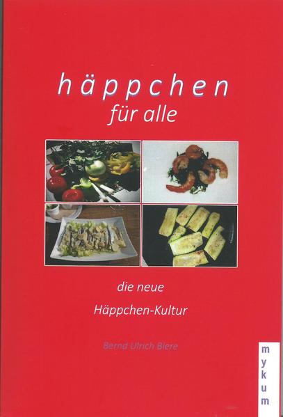 Zubereitung kleiner "Häppchen", Tapas oder Antipasti. Mit 'Anleihen' insbesondere aus der spanischen Tapas-Kultur versucht der Autor auf amüsante Weise eine 'neu-deutsche Häppchen-Kultur' ins Leben zu rufen.