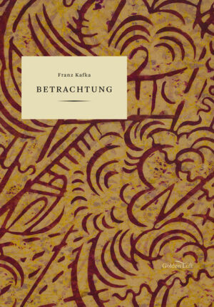 Staunen, Irritation, Bewunderung - dies waren die Reaktionen auf Franz Kafkas erstes Buch „Betrachtung“, das im Dezember 1912 im Ernst Rowohlt Verlag in Leipzig erschien. Die eigentümliche Komposition dieser poetischen Miniaturen war in der damaligen Literatur etwas Neuartiges, Einmaliges. Das Buch atmet die Atmosphäre einer experimentellen Freiheit, in der Kafka mit Sujets, Stilmitteln und Strukturen spielt, die bereits auf das spätere Werk vorausweisen: der Frage nach der Identität, der Bedeutung von Mimik und Gestik und der Selbstreflexivität der Sprache. Dabei bewegen sich die Prosatexte des Sammelbandes in einem Spannungsfeld, das schon im Titel evoziert wird: Beobachtung und Reflexion - die beiden Bedeutungen des Wortes „Betrachtung“ - bedingen einander gegenseitig und verschmelzen, wie in einem Kaleidoskop, zu immer neuen Konstellationen.