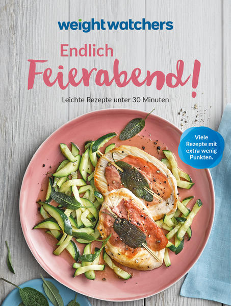 Weight Watchers - schnelle Rezepte für ihr Abendessen Nach der Arbeit noch schnell ein leichtes Abendessen frisch zubereiten? Trotz Zeitmangel gesund kochen? Das ist möglich und gar nicht so aufwendig, wie es scheint. Während Sie im wohlverdienten Feierabend ankommen, schmort ein buntes Ofengemüse mit Hähnchen vor sich hin. Sie haben noch etwas vor? Dann schenkt ein leichter Lollo-Rosso-Salat mit Spinatfalafeln neue Energie. Oder möchten Sie den Abend lieber gemütlich genießen? Eine warme Gemüsesuppe mit Tofu ist dann genau das Richtige. Im Weight Watchers Kochbuch Endlich Feierabend! Leichte Rezepte unter 30 Minuten haben wir für Sie Rezeptideen für schnelle Gerichte und gesunde Abendessen gesammelt, die allesamt satt machen und trotzdem für eine kalorienoptimierte Ernährung geeignet sind: 50 Rezeptideen für kalorienarme Abendessen auf 112 Seiten Alle Weight Watchers Rezepte sind auf das SmartPoints Programm abgestimmt Viele Rezepte mit extra wenig Punkten als Ergänzung zu WW Your Way So wenig Zeit brauchen Sie - klare Zeitangaben helfen bei der Planung Lust auf Brot, Pasta oder etwas Vegetarisches? Über das Register finden Sie schnell das passende Abendessen-Rezept Endlich Feierabend - und jetzt noch kochen? Die Mittagspause ist schon lange her. Der Nachmittag auf der Arbeit war hektisch und eine Pause für einen gesunden Snack ergab sich nicht. Jetzt ist bald Feierabend und der Hunger meldet sich deutlich. Ein schnelles Abendessen ist angesagt. Gerade wenn es schnell gehen soll, ist die Gefahr groß, dass wir einfach irgendetwas essen. Hauptsache, es macht satt! Doch für eine gesunde, kalorienoptimierte Küche brauchen Sie nicht mehr Zeit - ganz im Gegenteil! Im Weight Watchers Kochbuch Endlich Feierabend! Leichte Rezepte unter 30 Minuten finden Sie warme und kalte Gerichte, die sie schnell nach der Arbeit zubereiten können. Mit unseren Weight Watchers Rezepten können Sie sich genussvoll auf einen relaxten Abend einstellen!