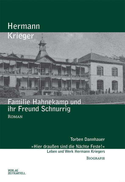 Die Werke der Reihe sind zweiteilig. Roman · Hamburg um 1910. Eine Familie hat das Leben in der lauten, stinkigen Stadt satt. Sie zieht in einen Schrebergarten an den Stadtrand. Dort treffen sie auf den sächselnden Imker Schnurrig. Aus Gemüseanbau und Hühnerzucht entwickelt sie einen lukrativen Dünger- und Hühnerfutterhandel. Wäre da nicht der Rückfall des alkoholkranken Hausvaters. Letztendlich führt sein Weg in das Sanatorium Edmundsthal, Hamburgs “Zauberberg” am Elbhang. Biografie · Erstmals wird in diesem Band das Leben Hermann Kriegers nachgezeichnet, der einen Großteil seines Lebens als Schriftsteller in Hamburg verbrachte und dort als vielseitiger Feuilletonist arbeitete, als 1913 sein humorvoller Roman um die Familie Hahnekamp erschien. Während der Zeit der Weimarer Republik erhielt er als einziger Schriftsteller vom Hamburger Senat eine Ehrenrente.