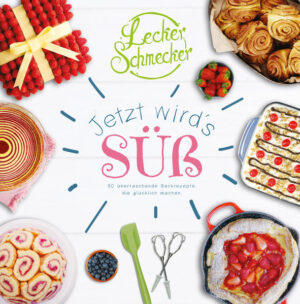 Essen an sich ist fantastisch, doch wahre Glückseligkeit entsteht erst durch Süßes. Kuchen, Torten & Co. sind so viel mehr als nur Gaumenfreuden. Hier kommen so viele Dinge zusammen: der Genuss, durch den ein perfekter süßer Abschluss eine Mahlzeit abrundet. Das Vergnügen, das einem ein Kuchen bereitet, der kunstfertig gestaltet ist und zum Anbeißen aussieht. Die Geselligkeit, die beim Backen automatisch entsteht, denn niemand backt für sich allein. Egal, ob zartschmelzender Mousse-au-Chocolat-Kuchen, fruchtige Kuppeltorte mit Brombeeren oder handliche Himbeer-Törtchen mit Oreos: Über die 80 süßen Sünden in diesem Buch reden die Gäste noch Jahre später, denn sie bieten alles, was Leckerschmecker so beliebt macht: Sie sind neu, sie sind aufregend und vor allem sind sie unbeschreiblich lecker!