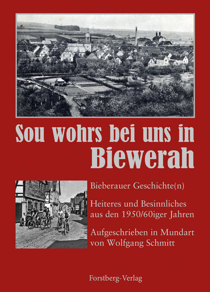 Der Autor, Wolfgang Schmitt, erblickte 1948 in Groß-Bieberau das Licht der Welt. Er ist in Groß-Bieberau aufgewachsen, ging hier zur Schule und verbrachte hier auch seine Jugendzeit. In diesem Buch nimmt Wolfgang Schmitt die Leser und Leserinnen und Leser mit in diese Zeit. In seiner Muttersprache der „Bieweraher Mundart“ erzählt er, wie er diese Zeit erlebt hat. In heiteren, zum Teil auch besinnlichen Geschichten und Anekdoten, lässt er das dörfliche Leben in der kleinen Stadt Groß-Bieberau Revue passieren. Dabei ging es nicht immer lustig zu. Die Menschen hatten ihre Sorgen und Nöte, und konnten oft nur mit viel Mühe und Arbeit ihren Alltag bewältigen. Dabei halfen ihnen auch die Feste, die rund um Jahr gefeiert wurden. Schmitt zeigt dabei aber auch historische Hintergründe auf, durch die man das heutige Groß-Bieberau besser verstehen kann. Immer wieder kommt zum Ausdruck, dass vieles früher, nicht besser, aber anders war, und dass vieles aus dieser Zeit verschwunden ist, einfach nicht mehr da ist. So wie die Mundart, in der Wolfgang Schmitt das Buch geschrieben hat, am Verschwinden ist. Damit die Bieweraher „Muttersprache“ nicht ganz vergessen wird, haben Wolfgang Schmitt und Herausgeber Georg Krell sich entschlossen, das Buch in der in Groß-Bieberau gesprochenen Mundart herauszugeben.