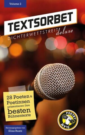 In diesem Sammelband erleben Sie 28 einzigartige wie vielseitige Texte voll Melancholie, Liebe, Hoffnung und Spaß. Mal lustig, mal lyrisch und mal nachdenklich erwarten Sie Geschichten von Vergangenem, gerade Passiertem und zukünftig zu Erwartendem. Niedergeschrieben von einigen der erfolgreichsten und aufstrebendsten BühnenpoetInnen Deutschlands, beispielsweise der beiden deutschsprachigen Meister im Poetry Slam, Jean-Philippe Kindler und Friedrich Herrmann. Begeben Sie sich mit diesem Textsorbet auf eine literarisch abwechslungsreiche Reise und genießen Sie den Augenblick, wenn Worte zu Emotionen werden, wenn ein Lächeln Ihren Mund umspielt oder sich gar eine kleine Träne ihren Weg sucht. Mit Texten von: Markus Becherer | Phriedrich Chiller | Enora Le Corre | Einfach So | Hank M. Flemming | Maron Fuchs | Barbara Gerlach | Laura Gommel | Madleen Marie Haberstroh | Friedrich Herrmann | Jean-Philippe Kindler | Maximilian Koch-Erpach | Richard König | Moritz Konrad | Franzi Lepschies | Marius Loy | Saskia Frederike Münch | Skog Ogvann | Max Osswald | Elias Raatz | Holger Rohlfs | Nik Salsflausen | Vincent Sboron | Marina Sigl | Xenia Stein | Ines Strohmaier | Daniel Wagner | Artem Zolotarov Herausgegeben von Elias Raatz.