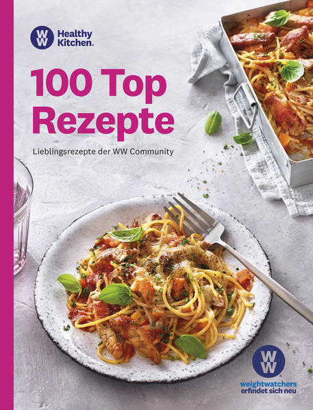 WW-Fans empfehlen: das Kochbuch voller Lieblingsrezepte Eine Rezeptsammlung so vielfältig wie die WW Community! Ob mit Fisch, Fleisch oder vegetarisch, ob süß oder herzhaft, ob als Hauptmahlzeit oder als Snack zwischendurch - eines haben alle diese Rezepte gemeinsam: Sie sind unkompliziert, schnell zubereitet und schmecken! Im neuen Weight Watchers Kochbuch steht Abwechslung an erster Stelle. Denn nichts ist so individuell wie die persönlichen Essgewohnheiten und Geschmäcker. Ein breites Angebot an Rezepten unterstützt Sie auf Ihrem Erfolgsweg zu gesunder Ernährung und Ihrem Wunschgewicht! Entdecken Sie die 100 Lieblingsrezepte der WW Workshop- und Digital-Teilnehmer, der WW Coaches und Magazin-Leser, sowie die Favoriten aus den Social-Media-Kanälen Leckere Vielfalt auf dem Teller: Suppen, Salate und Pasta, vegetarische Rezepte und Fleischgerichte Für den kleinen Hunger zwischendurch: Snacks, Fingerfood, Sandwiches „Mein WW“: Gestalten Sie Ihr ganz persönliches Programm Im Register sind alle Rezepte nach SmartPoints und den drei WW Plänen sortiert Plus: hilfreiche Tipps und Produktempfehlungen Ausprobiert und für lecker empfunden: Die 100 beliebtesten und erfolgreichsten Rezepte Gesund, kalorienarm und unwiderstehlich: Ob Sie Gemüseliebhaber sind oder Fleisch-Fan, ob Sie eine Lunch-Idee für das Büro suchen oder ein leckeres Familienessen zaubern wollen - in „100 Top Rezepte“ ist für jeden Geschmack etwas dabei! Probieren auch Sie die Gerichte aus, die die WW Community am meisten überzeugt haben: Gnocchiauflauf mit Spinatsauce, Bandnudeln in Weißwein-Pilz-Sauce mit Schweinefilet oder Salatwraps mit Krabbenfüllung. Auch für Naschkatzen gibt es jede Menge gesunde Rezeptideen, wie Nussmuffins mit Zitronenglasur oder Rhabarber-Erdbeer-Tiramisu. Entdecken Sie neue Lieblingsrezepte und lassen Sie sich von WW zu gesunder Ernährung und Wohlbefinden inspirieren!