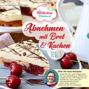 Abnehmen ohne Verzicht! Und zwar erfolgreich: Das haben der beispiellose Bestseller „Abnehmen mit Brot und Kuchen“ und sein Nachfolgeband mit zusammen mehr als 285.000 verkauften Exemplaren bewiesen. Nun folgt der 3. Teil mit noch mehr großartigen Rezepten: Von süß bis herzhaft. Neben innovativen Backideen zu Brot, Brötchen und Kuchen erweitern Pizza, Pasta, Soßen und Aufstriche sowie internationale Spezialitäten das Repertoire der Wölkchenbäckerei. Immer einfach und schnell in der Zubereitung, stets vollwertig und kalorienarm. Und auf Wunsch vieler LeserInnen mit besonderem Augenmerk auf Diabetikerfreundlichkeit durch die Angabe von Broteinheiten. Wölkchenleicht backen. Für AnfängerInnen und Fortgeschrittene, Berufstätige und Familien. Die Wölkchenbäckerei. Das ist die Autorin Güldane „Dana“ Altekrüger: Hausfrau, Mutter, Food-Bloggerin - und Bestseller-Autorin aus Versehen.