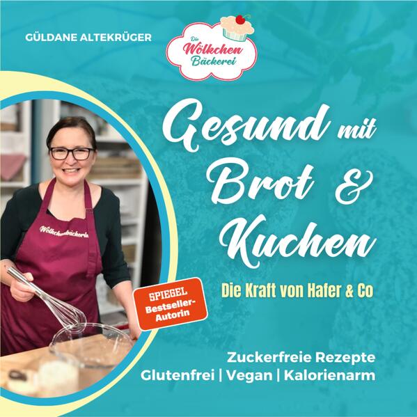 Mit ihren Rezeptbüchern der Reihe „Abnehmen mit Brot und Kuchen“ hat Bestsellerautorin Güldane - Dana - Altekrüger ihren Leser*innen den Weg zum fettarmen und zuckerfreien Backen geebnet. Viele Menschen berichteten ihr danach von den positiven Auswirkungen der Rezepte auf Verdauung, Wohlbefinden und Gesundheit. So hat sich die Ernährungsexpertin verstärkt dem gesunden Backen gewidmet. Sie backt ohne Zucker und Weißmehl, dafür mit einer sorgsam ausgewählten Mischung aus Ballaststoffen, Proteinen und gesunden Fetten. Auch vollwertiger Hafer & Co. tun gut und sorgen dafür, dass gesundes Gebäck wie gewohnt schmeckt. Ihre Rezepte sind wieder einmal einfach, schmackhaft und mit wenigen Zutaten. Neben der umfangreichen Auswahl an Broten und Brötchen, Kuchen, Pizza, Snacks und Keksen ergänzen viele leicht verständliche Informationen dieses Buch. Für jedes Rezept macht Dana Vorschläge zur kalorienreduzierten, glutenfreien und veganen Zubereitung. Eine vielseitige Rezeptsammlung für alle, die ihr geliebtes Gebäck zum Bestandteil einer vollwertigen, gesunden und abwechslungsreichen Ernährung machen möchten.