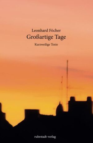 Kafka und Borges kommen einem in den Sinn, wenn man die Texte von Leonhard Föcher liest. Seine Geschichten und Gedichte tummeln sich im Grenzgebiet zwischen Tatsachen und Phantasmen. Dabei treffen sie immer das authentisch Menschliche. Sie werfen Fragen nach dem Dasein auf und zeigen, wie zerbrechlich die Realität ist. Der Mensch ist ein Reisender. Seine Ziele liegen im Vagen. Eine Frau, die ihre Seele beim Orgasmus ausniest, ein Mann, der beim Zigarettenholen eine seltsame Begegnung hat, jemand, der in Rom seinen Doppelgänger trifft, der Tod, der Mata Haris Hinrichtung verhindern will, all diese Geschichten weisen auf eine magische Wirklichkeit hin, auf die großen Frage: Was ist der Mensch und wie vermag er zu leben? Wirklich großartige Texte, die süchtig nach mehr machen, und in ihrer stilistischen Perfektion ein Lesevergnügen der besonderen Art sind.