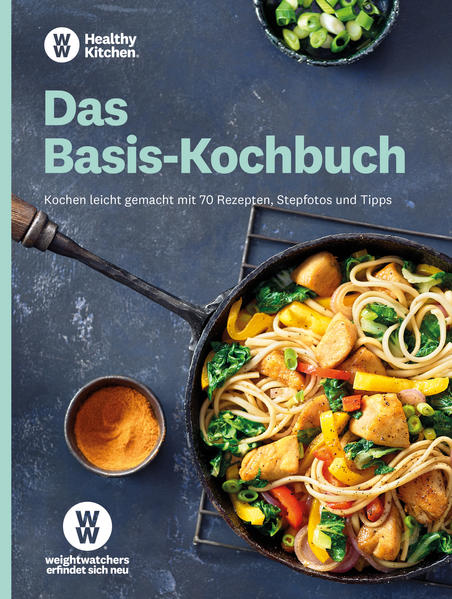 Einfach gesund kochen mit Weight Watchers Leichter genießen, ohne auf das volle Geschmackserlebnis zu verzichten - mit WW kein Problem! Oft können Sie schon mit kleinen Rezeptänderungen SmartPoints sparen und so ein leckeres und gesundes Gericht zubereiten. In diesem WW Kochbuch heißt es: Basics neu entdecken! Hier erfahren Sie, wie Sie Rezepte im „WW Way“ variieren und gesünder kochen. Ein Kapitel ist den Grundrezepten gewidmet: So machen Sie Beilagen, Saucen oder Dressings ganz einfach selbst. Das WW Basis-Kochbuch ist ein echtes Gesamtpaket: Neben vielen hilfreichen Küchentipps und lustigen Fun Facts finden Sie hier jede Menge leckere Rezepte für jeden Tag. Ob klassisch oder raffiniert, ob Fleisch, Fisch, Gemüse, Suppen, Salate oder Süßes: Alle Rezepte sind alltagstauglich und schmecken fantastisch! Der Bestseller aus 2019 in komprimierter Version mit 70 Top-Rezepten! Schritt für Schritt Foto-Anleitungen machen das Nachkochen besonders leicht Basis-Kochbuch für Kochanfänger und erfahrene Köche: von erfolgreichen WW Teilnehmern empfohlen! Alle Rezepte sind mehrfach getestet und garantiert gelingsicher Genießen ohne Verzichten: mit WW auf dem Weg zu gesunden Gewohnheiten So vielfältig ist Kochen mit WW: Entdecken Sie Ihre Lieblingsrezepte in der gesunden Variante Frischer Wind für Ihre Küche! Mit diesen 70 WW Rezepten gelingt ein abwechslungsreicher und gesunder Speiseplan ganz leicht: Zaubern Sie ein leckeres Mittagessen aus Rinderrouladen mit grünen Bohnen oder probieren Sie das Asia-Erdnuss-Hähnchen mit Nudeln. Wie wäre es mit Vanillecreme mit Erdbeersauce als Dessert? Neben kreativen Rezepten für Lunch, Abendessen oder Snacks finden Sie viele Grundrezepte wie Kartoffelstampf, Risotto oder Pizzateig. So wird Kochen noch einfacher! Lassen Sie sich von WW zu einem gesunden Lebensstil, mehr Fitness und Wohlbefinden inspirieren! Der Bestseller aus 2019 in komprimierter Version mit 70 Top-Rezepten!