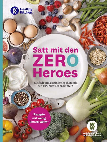 WW - Satt mit den Zero Heroes - gesund ernähren und einfach abnehmen dank geringer SmartPoints Werte Das WW Kochbuch «Satt mit den Zero Heroes» steckt voller leckerer Rezepte, die sich allesamt durch ihre niedrigen SmartPoints Werte auszeichnen. Das Buch zeigt, wie es möglich ist, bewusste Ernährung, Gewichtsmanagement und Genuss in Einklang zu bringen. Das Schöne: Man muss auf nichts verzichten und ist nach den Mahlzeiten angenehm satt. Kein permanentes Hungergefühl - ein echter Zugewinn an Lebensqualität. ZeroPoint Lebensmittel sind die Basis für eine gesunde und ausgewogene Ernährung. Sie machen satt und haben dabei 0 SmartPoints. Dieses Buch enthält daher ausschließlich Rezepte mit SmartPoints Werten von 0 bis maximal 8 und zeigt, wie vielfältig und abwechslungsreich das Kochen und Genießen mit den 0 Punkte Lebensmitteln ist. Je nach Plan gehören zwischen 100 und 300 Lebensmittel dazu und erleichtern es, das Punktebudget jederzeit einzuhalten. Für Einblicke aus Teilnehmer-Perspektive gibt es zum Einstieg eine der beliebten Erfolgsgeschichten. Die 70 Kochrezepte sind in fünf Kapitel eingeteilt: Geflügel und Fleisch Fisch und Meeresfrüchte Gemüse und Hülsenfrüchte Suppen und Salate Süßes und Snacks Dazu gibt es nützliche Tipps und Tricks rund um die Zubereitung. Zudem finden Sie in diesem Buch Tagespläne mit Gerichten für z.B. Vegetarier oder Fleischliebhaber, die besonders niedrige SmartPoints Werte aufweisen. Alle Rezepte haben gemeinsam, dass sie nicht nur ausgesprochen lecker und gesund, sondern auch vollkommen alltagstauglich sind. Die Rezeptideen sind für alle geeignet: Familien mit Kindern, Singles sowie Männer und Frauen. Denn das WW Programm mit den drei Plänen, das diesem Rezeptbuch zugrunde liegt, setzt am kritischen Punkt vieler Ernährungskonzepte an: der Eignung, den Ernährungsplan in den Alltag zu integrieren. Schlanker werden und genussvoll essen - mit diesem Buch kein Gegensatz mehr.