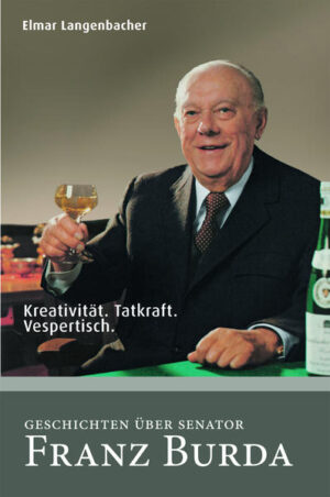 Geschichten eines Wirtschaftswunders: „Kreativität. Tatkraft. Vespertisch. Geschichten über Senator Franz Burda.“ Bei einer Bauernfamilie als Pflegekind aufgewachsen, stand Senator Franz Burda für Kreativität, Mut und Unternehmertum wie kaum ein anderer des deutschen Wirtschaftswunders. Die BUNTE und Freizeit Revue waren seine Glanzstücke, Stars und Sternchen gaben sich in Offenburg und München die Klinke in die Hand. Neumodisches Marketing war ihm fremd: „Mei Nas´ isch mei Computer!“ Als Kontrast zur harten Arbeit, der weiten Welt stand die Liebe zur Natur, die eigenen Weinberge, der badische Vespertisch. Besonders lag Franz Burda stets das Wohl seiner Mitarbeiter am Herzen - wenn man es mit ihm „net voschisse kett hett...!“ Franz Burdas Lebenswerk ist in Offenburg nicht zu übersehen, Legenden und Erzählungen über diese außergewöhnliche Persönlichkeit sind bis heute präsent. Autor Elmar Langenbacher, der bereits „Herkunft. Schwarzwald. Spaziergang mit Hubert Burda“ geschrieben hat, begab sich über eineinhalb Jahre auf Recherche bei früheren Mitarbeitern sowie Zeitzeugen (u.a. Rüdiger Hurrle und Werner Kimmig) und hat dabei viele spannende Geschichten und lustige Anekdoten erfahren und für die Nachwelt bewahrt. Er sprach zudem mit Familienangehörigen wie Hubert Burda, Enkel Franz Heinrich Burda (Sohn von Franz Junior, auch „Franzi“ genannt) oder etwa Neffe Dieter Pröttel. Ebenso kommen Prominente zu Wort wie Reinhold Messner, Roberto Blanco, Heino oder Ski-Olympialegende Georg Thoma. Wenngleich das reich bebilderte Buch eine Aneinanderreihung von Geschichten ist, so hat es dennoch einen biografischen Anspruch eines beachtenswerten Lebenswerkes, von dem Hubert Burda sagt: „Ich hatte nie das Gefühl, es ist mein Privateigentum. Ich habe es immer als ein Pfand gesehen, das man von der vorgehenden Generation bekommt, um es vermehrt weiterzugeben.“