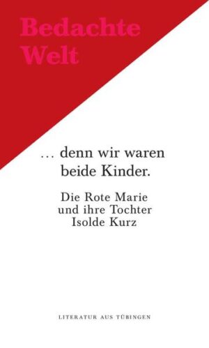 Die Werke der beiden Schriftstellerinnen Marie Kurz (1826 bis 1911) und ihrer Tochter Isolde Kurz (1853 bis 1944) sind nicht nur bemerkenswerte Literatur, sondern sie haben als zeitgeschichtliche Zeugnisse immensen Wert, geben sie doch die gesellschaftliche Entwicklung im süddeutschen Raum und in Tübingen wieder. Es ist der großartige Kniff der Herausgeberin dieses Büchleins, Renate Overbeck, die Texte der Roten Marie und ihrer Tochter zu einer Art Korrespondenz geordnet zu haben: Ein Zeitalter wird somit sichtbar.