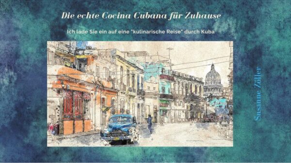 Die genussliebenden Kubaner schaffen es aus jedem Essen ein Event zu machen! Sie essen, singen, trinken und feiern! Zwischen spanischen, afrikanischen und karibischen Wurzeln konnte sich auf Kuba eine aufregende kulinarische Kultur entwickeln, die auch immer vom Leben ihrer Erfinder und Köche erzählt. Während ihrer Reise auf Kuba hat Susanne Zöller die traditionelle kubanische Küche kennenlernen dürfen. Ihre Faszination über das Essen brachte sie an den heimischen Herd. Sie hat gekocht und gelernt und möchte mit diesem Kochbuch ihr Wissen mit Ihnen teilen. Dieses Buch beinhaltet Geschichte und Geschichten über das Land Kuba und viele Rezept-Ideen zum Nachkochen. Neugierig auf einen Ausflug durch die Küche Kubas??