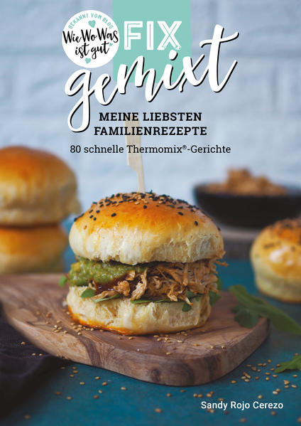 Alle meine Bücher sind auf www.fixgemixt.de bestellbar. "Meine liebsten Familienrezepte“ enthält abwechslungsreiche Thermomix®-Rezepte für den ganzen Tag und die ganze Familie. Damit eignet sich dieser Band für alle KöchInnen, die wenig Zeit und Aufwand betreiben wollen, sich aber dennoch gesund ernähren möchten. Die schnellen Hauptgerichte sind meist in weniger als 30 Minuten zubereitet, flotte MealPrep-Rezepte liefern leckeres Essen mit nur wenig Vorbereitung. Darüber freuen sich Berufstätige genauso wie Familien mit kleinen oder großen Kindern. Die 80 Rezepte sind einfach zuzubereiten und bringen Abwechslung auf den Teller.