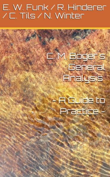 C. M. Boger´s General Analysis - A Guide to Practice - | Bundesamt für magische Wesen