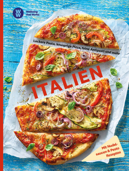 Genießen auf italienisch - aber bewusst soll es sein. Das neue Kochbuch von Weight Watchers tischt jetzt Pizza, Pasta und Pesto auf, verliert dabei aber natürlich nicht die ausgewogene Ernährung aus dem Blick. Ganze 70 Rezepte fasst dieses italienische Kochbuch von WW. Ob Singlehaushalt oder Großfamilie, diese Gerichte aus 5 Kapiteln schmecken garantiert allen. Feine Vorspeisen und knackige Salate eignen sich als Beilage oder für eine leichte Mahlzeit zwischendurch. Natürlich dürfen Rezepte zu leckeren Nudeln und Pizza in keinem italienischen Kochbuch fehlen. Denn jeder liebt sie und nun kann man sie auch figurbewusst genießen. Sättigende Gerichte mit saftigem Fleisch oder zartem Fisch: WW stellt vollkommenen Genuss wie immer in den Mittelpunkt. Ganz gleich, zu welcher Jahreszeit Sie die Rezepte zu buntem Gemüse und Hülsenfrüchten nachkochen, es schmeckt garantiert jedes Mal nach Sommer. Genießen Sie "la dolce vita" mit den süßen und fruchtigen Desserts, der krönende Abschluss eines jeden Dinners. Feine Vorspeisen und knackige Salate: Wie wäre es mit Italienischem Pesto-Brot-Salat oder würzigen Focacciastreifen? Leckere Nudeln und knusprige Pizza: Lecker und gesund - das Tomaten-Auberginen-Puttanesca sowie die neapolitanische Gemüsepizza Saftiges Fleisch und zarter Fisch: Hier stehen z. B. Hähnchen in frischer Tomatensauce oder Dorade auf Fenchel-Karotten-Gemüse auf dem Speiseplan Buntes Gemüse und gesunde Hülsenfrüchte: Die Gemüsepfanne mit Parmesanchips oder Artischocken-Oliven-Tarte schmecken nach Sommer Fruchtige Desserts und Kuchen: Bei dem Mango-Limetten-Sorbet oder ein Tartufo-Schichtdessert ist Schlemmen ausdrücklich erlaubt Vielfältige Zubereitungsmöglichkeiten bietet das Special zu Nudelsaucen und Pesto. Darin bietet das Buch viele schnelle Rezepte, die immer wieder neu mit Nudeln kombiniert werden können. Bringen Sie italienische Lebensfreude auf Ihren Esstisch!