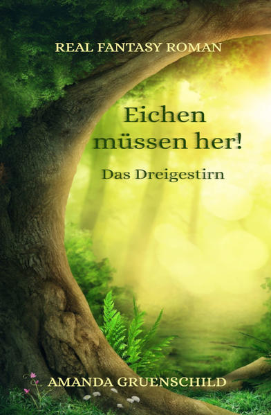 »Eichen müssen her!« »Das Dreigestirn« von Amanda Gruenschild, Teil 1 einer Trilogie, jetzt auch als Taschenbuch Kurzbeschreibung: Worum geht es? Kurz gesagt, um alles. Die Erde ist der endgültigen Zerstörung nahe und so tun sich Wesen aus verschiedenen Zeiten und Welten zusammen, um das drohende Schicksal im letzten Moment noch abzuwenden. Zu den Hauptakteuren zählen heldenhafte Vertreter des kleinen Volkes, anmutige Elben, ein furchtloser Selkie, weise Druiden, uralte Baum- Menschen, der humorvolle Karlao aus Osiria, ein Medizinmann der Lakota- Indianer, sowie tapfere Menschen von der Erde. Mythos und Realität vermischen sich in einer zauberhaften, spannenden Geschichte voller Hingabe und tiefer Weisheit. Teil 1 hat circa 600 Seiten in 61 Kapiteln. Teil 2 der Trilogie ist bereits in Arbeit. Neben spannender und abwechslungsreicher Unterhaltung soll das Werk auch einen Beitrag zur Erhaltung unseres Planeten Erde, mit all seinen Kreisläufen und der gesamten Schöpfung, leisten. Die Figuren des Buches zeigen innerhalb, der stets spannenden und abwechslungsreichen Handlung durch ihr Vorbild immer wieder weise Alternativen zu unserem, zurzeit noch recht rückständigen und kurzsichtigen Umgang mit der Natur auf.