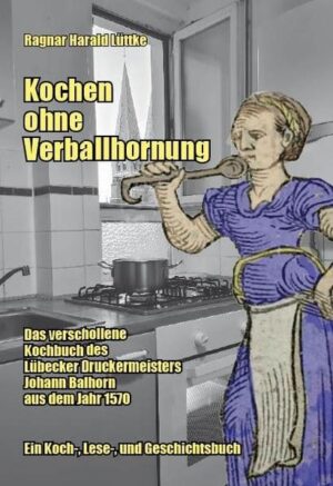 Johann Ballhorn, um 1500 in Lübeck geboren, war einer der bedeutendsten Buchdrucker seiner Zeit. Mit den anderen Druckern in der Stadt machte er Lübeck zum wichtigsten und größten Standort für Druckerzeugnisse im deutschsprachigen Raum. Auf seinen gleichnamigen Sohn, der auch Drucker war, geht das Wort „verballhornen“ zurück. Im Jahre 1570 druckte er ein Kochbuch mit dem Titel „Kokerye“. Die Rezepte sind in diesem Buch dokumentiert, neu ausprobiert und in heutiger Kochgewohnheit neu arrangiert worden. Dieses Buch ist aber auch ein Geschichtsbuch, das Johann Balhorn und seine Zeit beschreibt. Und es ist ein Lesebuch, das in einer Kurzgeschichte einen Tag im Leben von Johann Balhorn beschreibt.