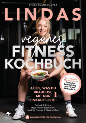 Vegan, praktisch, lecker. Linda Blankemeyer, hauptberufliche Polizistin und Fitness-Expertin, hat das ideale vegane Kochbuch für sportlich aktive Menschen geschaffen. Eine vegane Ernährung und Sport lassen sich harmonisch in deinen Alltag integrieren. Linda beweist, dass ein veganer Lebensstil die Gesundheit fördern und zu sportlichem Erfolg führen kann. Im Herbst 2022 gewann sie die Deutsche Meisterschaft des Deutschen Bodybuilding- und Fitness-Verbandes (dbfv). Dieses Kochbuch richtet sich besonders an alle, die Muskeln aufbauen oder erhalten möchten und sich deshalb proteinreich ernähren wollen. Bist du es leid, jedes Mal loszufahren, um fehlende Zutaten zu besorgen? Damit ist jetzt Schluss! In Lindas Kochbuch erhältst du eine praktische Must-Have-Einkaufsliste mit Zutaten, die du in jedem Supermarkt findest. Mit nur einer Einkaufsliste hast du alles beisammen für alle veganen Rezepte in diesem Buch. Zu jedem Rezept gibt es Tipps und Tricks,die dirzeigen, wie du die Rezepte variieren und noch mehr aus ihnen rausholen kannst. Dieses Konzept bietet dir volle Flexibilität. Es ist kein strenger Wochenplan, sondern die Möglichkeit, Zutaten nach deinen Vorlieben zu kombinieren. Nie wieder wirst du an einer bestimmten Zutat scheitern. Kein Stress, keine Umwege mehr! Genieße leckere, gesunde und vegane Gerichte, die zu deinem aktiven Lebensstil und Fitness-Zielen passen. Lass dich dazu inspirieren, eine ausgewogene Work-Life-Balance zu finden und dich rundum wohlzufühlen.