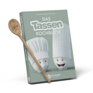 Das beliebte TASSEN KOCHBUCH im Set mit dem witzigigen TASSEN Kochlöffel aus Holz. Da macht Kochen und Backen mit den lustigen Charakteren aus der TASSEN-Family gleich noch mehr Spaß und ggü. dem UVP des Kochlöffels hast Du auch noch 50% gespart. Freue Dich auf viele tolle vegetarische Rezepte und Tipps quer durch die Jahreszeiten-Küche. Würzige Dips, herzhafte Snacks, Basics, wie Brot, Suppen, Eintöpfe und Salate, leckere Pasta-, Reis- und Pizza-Kreationen bis hin zu Kuchen und Keksen. Happiness und gute Laune garantiert.