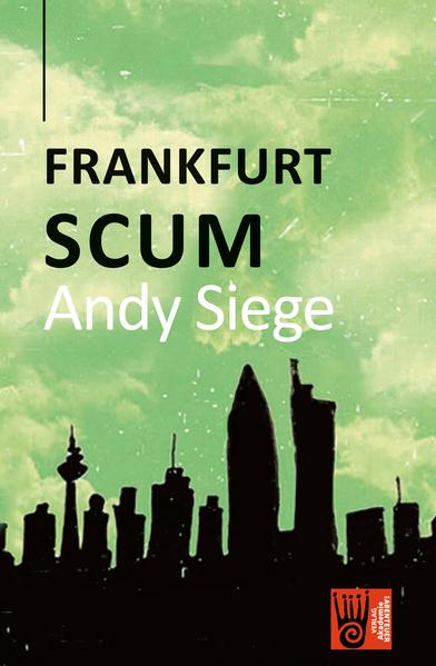 FRANKFURT SCUM: This extremely violent novella follows a blood drenched 500 euro note through the diff erent strata of Frankfurt society. From banker to prostitute. From junky to cop. From dealer to theater actor. The bloody note changes hands. FRANKFURT FABLE: Detective Klaus is a pig… literally. He has a drinking problem and he eats too much. He’s also working on a murder case. A wolf has gone feral and begun eating herbivores. As a result inter- species crime has gone up and Frankfurt is about to descend into chaos. FRANFURT VAMP: When fashion design students Vanessa and Coco go to an exclusive party in one of Frankfurt’s skyscrapers they discover that the city is run by blood junkies… vampires!