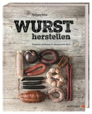 Fachwissen und Rezepte für selbstgemachte Wurst Ob Mettwürstchen, Käsekrainer von der Ziege oder Saucisson - um diese Wurstspezialitäten selber herzustellen, braucht es nur die richtige Anleitung. Und Wolfgang Müller weiß, wie es geht. Er ist gelernter Metzger und Koch aus Leidenschaft. Sein Leitspruch? "Nur wer die Wurst selbst macht, weiß was drin ist." - so entstehen Würste ganz ohne künstliche Zusatzstoffe. Alles, was man benötigt sind gute Grundprodukte, Fachwissen und Zeit. Das Ergebnis ist ein unvergessliches Geschmackserlebnis und das Wissen, dass nur beste Zutaten verwendet wurden. -65 Rezepte zu Kochwurst, Brühwurst, Bratwurst, Grillwurst sowie zu Terrinen und anderen Spezialitäten. -Grundlagenwerk für alle, die selbst Wurst herstellen möchten: mit fundierten Informationen zu Fleisch, Werkzeugen, Gewürzen sowie Räucher- und Herstellungsmethoden. -Ökologische Wurstherstellung für zu Hause: Selbstgemachte Wurst ohne künstliche Zusatzstoffe. Köstliche Würste aus eigener Produktion. Tipps und Tricks und die besten Rezepte für alle, die gerne eigene Würste herstellen möchten.