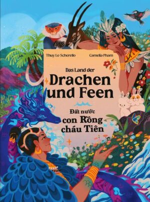 Lạc Long Quân und Âu Cơ sind zwei faszinierende Persönlichkeiten, die unterschiedlicher nicht sein könnten. Ihre Geschichte erzählt von tiefer Liebe, grenzenlosem Mut und der Treue zu sich selbst. Dieses zweisprachige Buch präsentiert die berühmte Legende „Lạc Long Quân und Âu Cơ“, die als bedeutender Bestandteil der vietnamesischen Kultur gilt. Tauche ein in die wunderbare Welt dieser Legende und lass dich von der vietnamesischen Kultur und Geschichte verzaubern. Thuy Le- Scherello erzählt die Legende neu auf kindgerechte Art und Weise, leicht verständlich und mit gut lesbaren Texten. Die liebevoll gestalteten Zeichnungen von der talentierten Illustratorin Camelia Pham verleihen dem Ganzen eine märchenhafte Atmosphäre. Dieses Buch ist besonders geeignet für Kinder mit vietnamesischen Wurzeln, die ihre kulturelle Identität bewahren möchten. Aber auch für alle anderen Leser:innen ist es eine großartige Möglichkeit, mehr über Vietnam und seine Geschichte zu erfahren. In einer Welt, in der mehr und mehr Kinder mit mindestens zwei Sprachen aufwachsen, bietet dieses zweisprachige Buch eine spielerische Möglichkeit, das Sprachverständnis und den Wortschatz zu erweitern. Entdecke hiermit die Schönheit der vietnamesischen Sprache!