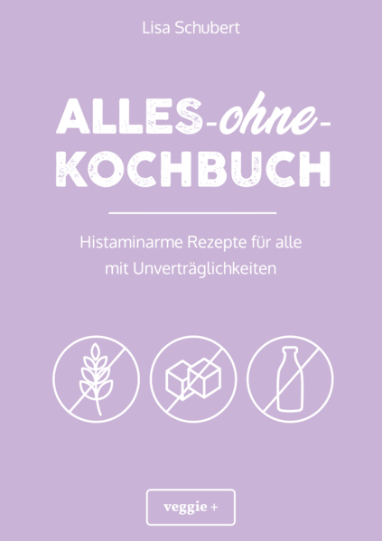 Das große Histaminintoleranz-Kochbuch Menschen, die an einer Histaminintoleranz leiden, vertragen bestimmte Lebensmittel nicht oder reagieren bereits auf geringe Histaminmengen empfindlich. Solch eine Histaminunverträglichkeit kann gesundheitliche Beschwerden auslösen und Ursache hartnäckiger Magen-Darm-Probleme sein. Eine Ernährungsumstellung in Form einer Histamin-Diät ist oft der einzige Weg, um zu neuem Wohlbefinden zu gelangen. Das Alles-ohne-Kochbuch begleitet dich auf diesem Weg, ohne dass du dabei auf Genuss verzichten musst. Histaminarme Rezepte - vegetarisch oder mit Fleisch Dieses Kochbuch hilft Menschen mit einer Histaminunverträglichkeit dabei, sich trotz vieler Einschränkungen abwechslungsreich und gesund zu ernähren. Alle Gerichte aus diesem Kochbuch sind besonders histaminarm und zudem glutenfrei, laktosefrei sowie zuckerfrei. Mit mehr als 100 Low Carb- und Paleo-Rezepten bietet dieses Buch zudem eine hervorragende Grundlage für alle, die sich bewusster und gesünder ernähren möchten. Außerdem wurden die histaminarmen Gerichte so konzipiert, dass sie schnell und einfach zubereitet werden können. Histaminarme Ernährung für Anfänger und Fortgeschrittene Neben vielen modernen Rezepten liefert dieses Histaminintoleranz-Kochbuch einen Überblick über histaminarme und histaminreiche Lebensmittel. Umstrittene, kritische und alternative Nahrungsmittel wurden zusätzlich in Lebensmitteltabellen zusammengefasst, damit du alle nützlichen Informationen auf einen Blick abrufen kannst. Es enthält außerdem die wichtigsten Ernährungstipps für eine Ernährung ohne Histamin und ist damit sowohl für Anfänger als auch für Fortgeschrittene geeignet. Die besten Rezepte bei Histaminunverträglichkeit In diesem Kochbuch warten insgesamt 100 histaminarme Rezepte auf dich, mit denen du deine Ernährung besonders verträglich gestalten kannst (wenn du an einer Histaminintoleranz leidest). Alle Gerichte kommen dabei ohne Zucker, ohne Laktose und ohne Gluten aus. Darunter findest du viele gesunde Alternativen für Vorspeisen, Suppen, Hauptgerichte, Salate, Desserts, Gebäck und vieles mehr. Auch gesunde Frühstücksrezepte, verträgliche Snacks und passende Soßen sind in diesem Histamin-Kochbuch vertreten. Histamin-Ratgeber: Gesund essen bei Histaminintoleranz In den histaminarmen Rezepten aus diesem Kochbuch wurden verschiedene Ernährungskonzepte so miteinander kombiniert, dass möglichst abwechslungsreiche, gesunde und leckere Gerichte entstehen. Die Rezepte sind in folgende Kategorien eingeteilt: - Histaminarme Frühstücksgerichte - Histaminarme Brote & Brötchen - Histaminarme warme Gerichte - Histaminarme kalte Gerichte - Histaminarme Soßen & Dips - Histaminarme Desserts - Histaminarme Getränke Kein „normales“ Kochbuch Vor dir liegt kein typisches Rezeptebuch - es ist eine Sammlung moderner Gerichte, die sich durch geringe Histaminmengen auszeichnen. Damit ist dieses Kochbuch perfekt geeignet, um eine ganzheitliche, histaminarme Ernährung zu unterstützen. Das Layout des Buches wurde dabei bewusst minimalistisch gehalten