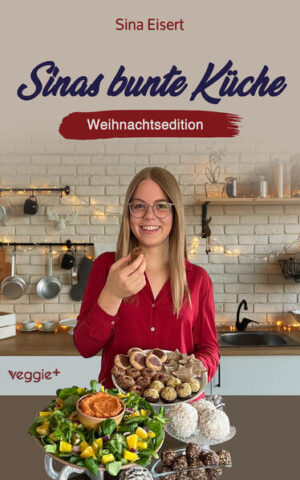 Zuckerfreie und vegane Weihnachten Viele Menschen möchten sich vegan ernähren und auf künstliche Zusätze sowie ungesunden Industriezucker verzichten. Doch diese Kombination kann in der praktischen Umsetzung eine große Herausforderung sein. Besonders in der Weihnachtszeit greifen viele lieber zu Fertigprodukten mit Zucker und ungesunden Snacks. Darum stellt Ernährungsexpertin Sina Eisert in diesem Weihnachtskochbuch die perfekte Strategie für deine ehrgeizigen Ernährungsziele vor und präsentiert ihre besten veganen und zuckerfreien Weihnachtsrezepte. Vegan und zuckerfrei kochen in der Weihnachtszeit Dieses Rezeptbuch ist für alle, die sich auch in der Weihnachtszeit vegan und zuckerfrei ernähren möchten, aber nicht auf Genuss verzichten wollen. Alle Rezepte aus diesem Kochbuch sind zu 100 Prozent vegan und kommen ohne raffinierten Zucker aus. Stattdessen wird auf pflanzliche Produkte und natürliche Süße zurückgegriffen. Zu jedem veganen Gericht erhältst du eine Zutatenliste und eine Schritt-für-Schritt-Anleitung. Außerdem gibt es Tipps und Ideen, wie du jedes Rezept abwandeln und an deine individuellen Vorlieben anpassen kannst. Vegane Weihnachtsrezepte - ohne Zucker Die veganen Rezepte in diesem Buch sind modern, vielseitig und unglaublich lecker. Zudem benötigst du für die meisten Gerichte nur wenige Zutaten, die in allen Supermärkten zu finden sind. Jedes Weihnachtsrezept folgt einem übersichtlichen Muster: Du findest eine Zutatenliste, eine ausführliche Anleitung mit den Zubereitungsschritten und optional Tipps und Ideen für Variationen. Dadurch wird gewährleistet, dass beim Kochen und Backen nichts schiefgehen kann. Gesund, abwechslungsreich und genussvoll „Gesunde, vegane und zuckerfreie Ernährung kann so vielfältig, aber dennoch einfach in der Zubereitung sein.” So lautet der Leitsatz der Autorin. Nach diesem Motto hat sie ihre besten veganen Weihnachtsrezepte in diesem Kochbuch zusammengestellt. Da das Auge bekanntlich mitisst, hast du natürlich die Möglichkeit, dir von allen Gerichten aus diesem Rezeptbuch ein Bild zu machen: Zusätzlich zu diesem Buch erhältst du einen digitalen Bildband, in dem alle Rezepte abgebildet sind. Über 70 Veggie-Ideen für die Vorweihnachtszeit In diesem Buch warten mehr als 70 vegane und zuckerfreie Weihnachtsrezepte auf dich, die du schnell und einfach zubereiten kannst. Aus den folgenden Kategorien kannst du auswählen: - vegane und zuckerfreie Plätzchen - veganes und zuckerfreies Gebäck - vegane und zuckerfreie Snacks - vegane und zuckerfreie Aufstriche - vegane und zuckerfreie Vorspeisen - vegane und zuckerfreie Hauptgerichte - vegane und zuckerfreie Desserts Kein „normales“ Kochbuch Dieses vegane Rezeptbuch ist kein typisches Kochbuch mit Hochglanzfotos und unverständlicher Theorie - es ist eine Sammlung leckerer Veggie-Rezepte ohne Zucker, die perfekt in die (Vor-)Weihnachtszeit passen. Das Layout des Buches wurde dabei bewusst minimalistisch gehalten