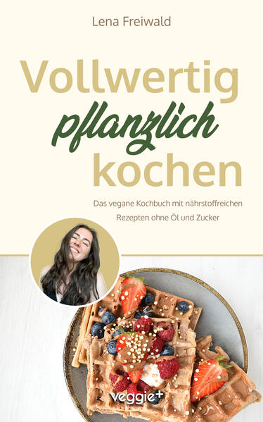 Nährstoffreich und vollwertig kochen kann so einfach sein! Die vollwertige pflanzliche Ernährung ist keine Diät, sondern eine Lebenseinstellung und eine langfristige Ernährungsweise, die deine Gesundheit verbessert. Die vollwertige Ernährung gibt dir mehr Energie und hilft dir dabei, ein gesundes Gewicht zu halten. Heißhungerattacken gehören mit einer vollwertig pflanzlichen Ernährung ebenfalls der Vergangenheit an. Mit vollwertig pflanzlichen Gerichten ernährst du dich so unverarbeitet wie möglich. Damit nimmst du so viele Nährstoffe zu dir, wie mit kaum einer anderen Ernährungsweise. 100 Prozent pflanzlich, vollwertig und umwerfend lecker Alle Rezepte aus diesem Kochbuch sind rein pflanzlich und kommen ohne Zucker und ohne Öl aus. Stattdessen werden gesündere und natürliche Alternativen verwendet. Diese Art der Zubereitung sorgt dafür, dass die Gerichte gesünder sind als typische vegane Rezepte und Snacks aus dem Supermarkt. Zudem können alle Rezepte individuell angepasst werden, wenn du es doch etwas süßer magst. Damit ist dieses Buch perfekt für alle Menschen geeignet, die sich gesund und vegan ernähren aber trotzdem abwechslungsreich essen möchten. Das große vegane Kochbuch für eine vollwertige Ernährung Alle veganen Rezepte aus diesem Buch sind modern, vielseitig und umwerfend lecker. Gleichzeitig machen die Gerichte auf dem Teller etwas her, ohne, dass du ein Vermögen für die Zutaten ausgeben musst. Jedes Rezept ist übersichtlich nach dem gleichen Muster aufgebaut: Du findest eine Zeitangabe, eine Angabe zum Schwierigkeitsgrad, eine Zutatenliste, eine Anleitung mit den Zubereitungsschritten, ein paar Infos zu den Rezepten und optionale Tipps zum Verzehr oder Variationsideen. So kann beim Kochen und Backen garantiert nichts schiefgehen. Ölfreie Rezepte und zuckerfreie Rezepte Dieses Kochbuch ist für alle, die sich vegan ernähren, aber nicht auf Abwechslung und Genuss verzichten möchten. Da das Auge bekanntlich mitisst, hast du natürlich die Möglichkeit, dir von allen Rezepten aus diesem Kochbuch ein Bild zu machen: Zusätzlich zu diesem Buch erhältst du einen Bonus-Bildband, in dem alle Rezepte abgebildet sind. Auf diese Weise schonen wir bei der Produktion die Umwelt, ohne dass du auf Fotos verzichten musst. Über 90 vegane Rezepte für alle, die sich gesund und abwechslungsreich ernähren möchten In diesem Koch- und Backbuch für pflanzliche und vollwertige Leckereien warten insgesamt über 90 Rezeptideen auf dich. Egal, ob zum Frühstück, Mittag- und Abendessen oder als Snack zwischendurch: Die veganen Gerichte werden dich verzaubern und liefern dir zudem alle wichtigen Nährstoffe, die du brauchst. Die Rezepte sind dabei 100 Prozent pflanzlich, zuckerfrei und ölfrei. Die Gerichte sind in folgende Kategorien eingeteilt: - Frühstück - Mittag- und Abendessen - Soßen - Snacks - Kuchen Kein „normales“ Kochbuch Vor dir liegt kein typisches Rezeptebuch - es ist eine Sammlung köstlicher Veggie-Rezepte, die deine Ernährung revolutionieren wird. Damit ist dieses Kochbuch perfekt geeignet, um eine gesündere Ernährung zu unterstützen. Das Layout des Buches wurde dabei bewusst minimalistisch gehalten