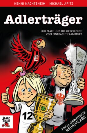 Das witzigste Eintracht-Frankfurt-Buch: Fußball-Geschichten aus dem geilsten Stadion der Welt „Sag mal, Opa... Was bedeutet „Eintracht“ eigentlich genau?“ Die neunjährige Lilly Pfaff will alles über ihre Lieblingsmannschaft und die Eintracht Adler wissen. Immerhin ist die Viertklässlerin selbst eisenharte linke Verteidigerin und verfolgt jedes Spiel der SGE Frankfurt in der Bundesliga. Was sind die größten Schätze im Vereinsmuseum? Und mit welchen Hymnen feuert man Kevin Trapp, Sebastian Rode und Co. an? Bonifaz Pfaff, Rentner und „schon seit ewig“ Fan des Fußball-Vereins, berichtet seiner Enkelin von legendären Heimspielen, „uffregenden“ Siegen und lustigen Geschichten rund um das „Waldstadion“. Geballtes Fanwissen für jedermann, nicht ganz ernst erzählt von Comedian und Musiker Henni Nachtsheim, mit vielen Illustrationen im Comic-Stil von Michael „Comicgott“ Apitz! Ein Eintracht-Comic für die ganze SGE-Familie! Die Geschichte der Eintracht Frankfurt mit lustigen hessischen Dialogen von Badesalz Überarbeitete Neuauflage inkl. DFB-Pokalfinale & Sieg der Frankfurter in der Europa League Mit vielen Helden des Vereins wie Alex Meier „Fußballgott“ und Bernd „Dr. Hammer“ Nickel Das Fußball Buch von Henni Nachtsheim, bekannt von den Rodgau Monotones und Badesalz Perfekt als Eintracht Frankfurt Geschenk für alle Fans und die ganze Familie! Gude an alle Eintracht Adler: Lesevergnügen mit ganz viel Stadionstimmung! Comedian und Musiker Henni Nachtsheim ist leidenschaftlicher Eintracht-Fan - und hat diese Liebe in die vielen Passagen zum Schmunzeln gepackt. Wo lebt der Fußballgott? Warum können sich Frankfurter und „Die Annern“ nicht leiden? Und warum sagen viele Leute noch „Waldstadion“? In vielen kurzen Geschichten und Dialogen stellt er nicht nur Hintergrundwissen und Erfolge der Eintracht Frankfurt vor, sondern teilt auch kuriose und emotionale Fan-Momente. Ein Fußball Buch nicht nur für eingefleischte Fans, sondern für alle, die vorm TV und im Stadion bei den Frankfurtern in der Bundesliga mitfiebern!